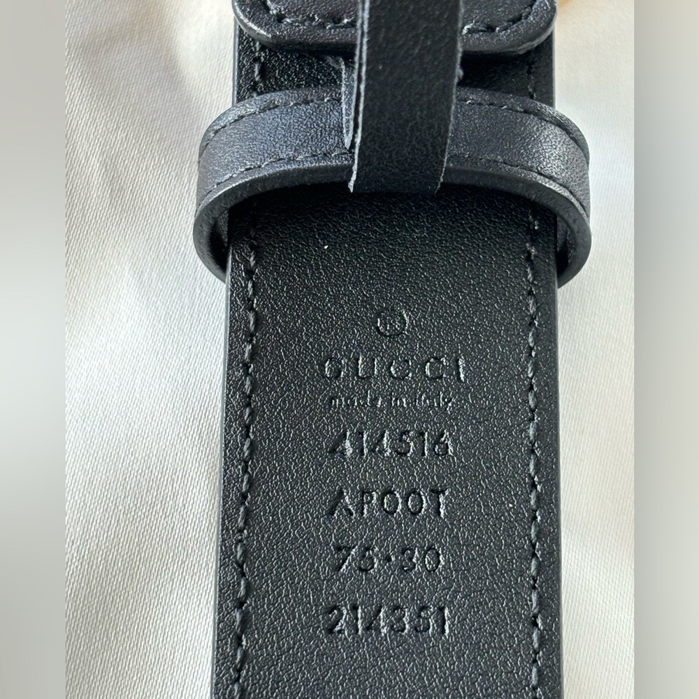 Gucci Leather Belt With Double G Buckle - Picture 4 of 8